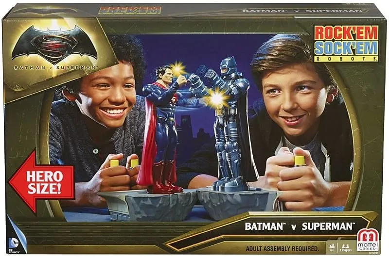 The Rock 'Em Sock 'Em Robots Batman v Superman Edition from Mattel.