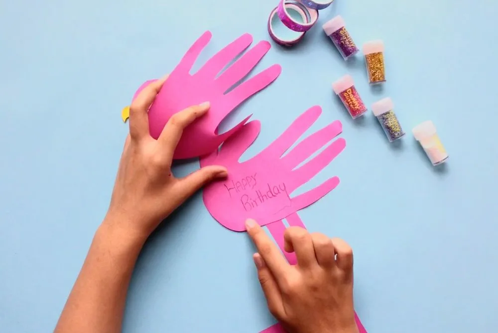 How to Make a Flamingo Birthday Card with Easy Steps (for Kids) Write card message inside