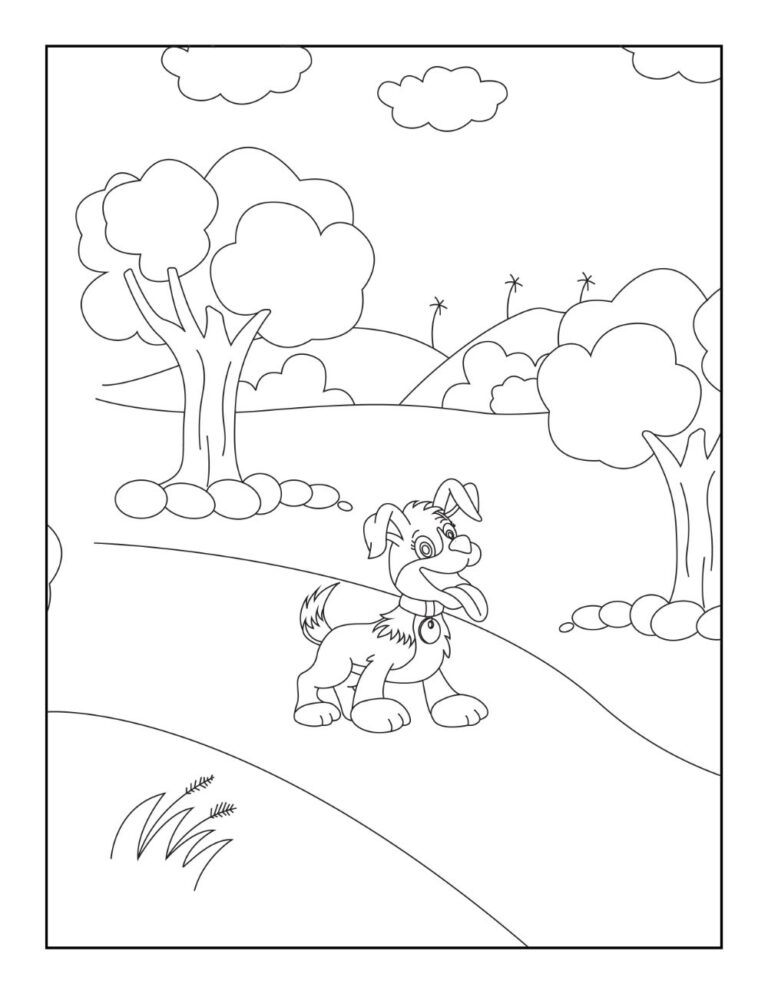 29 Dog Coloring Pages for Download (Printable PDF) - VerbNow