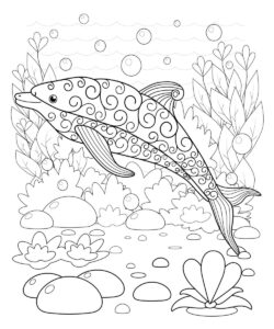 Free DOLPHIN Coloring Pages for Download (Printable PDF)