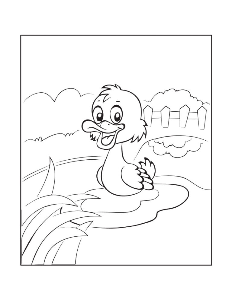 Free DUCK Coloring Pages for Download (Printable PDF) - VerbNow