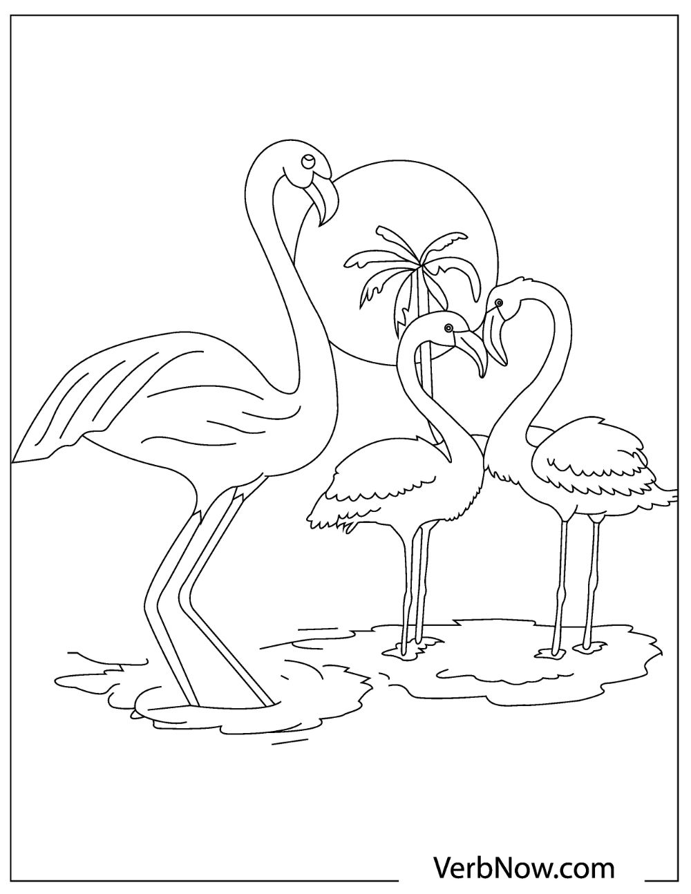 Free FLAMINGO Coloring Pages For Download Printable PDF VerbNow