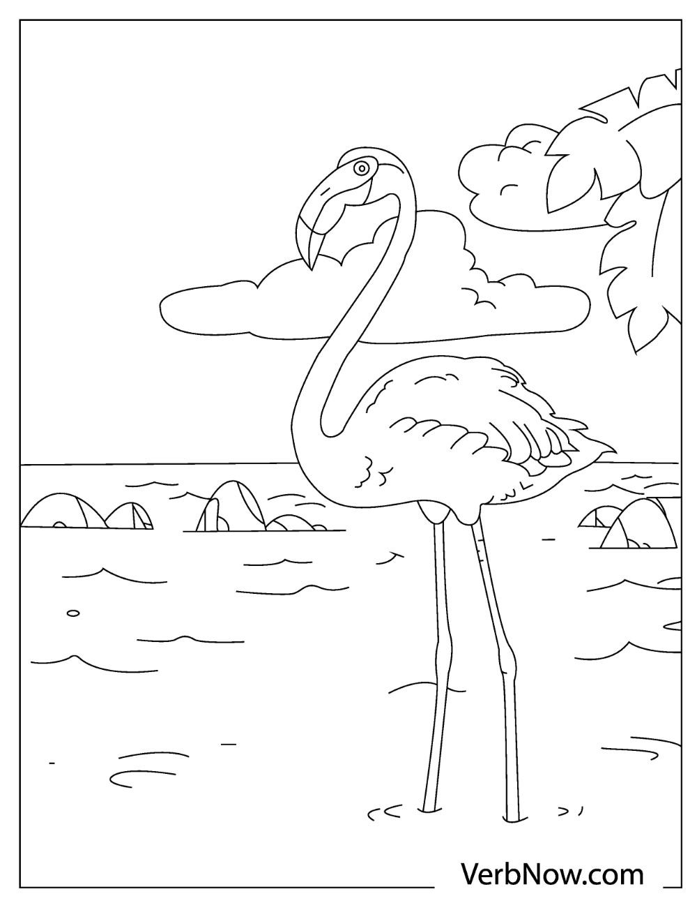 22 Flamingo Coloring Pages For Download Printable PDF 