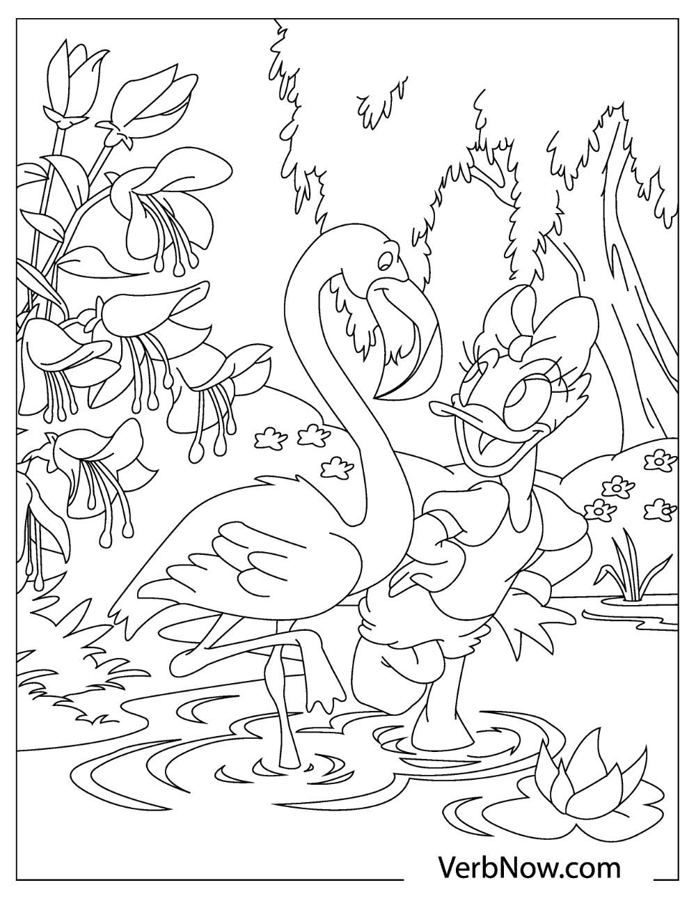 22 Flamingo Coloring Pages For Download Printable PDF 