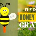 Easy Flying Honey Bee Craft (with Moving Wings) flying bee paper craft may27