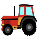 how to draw tractor may27