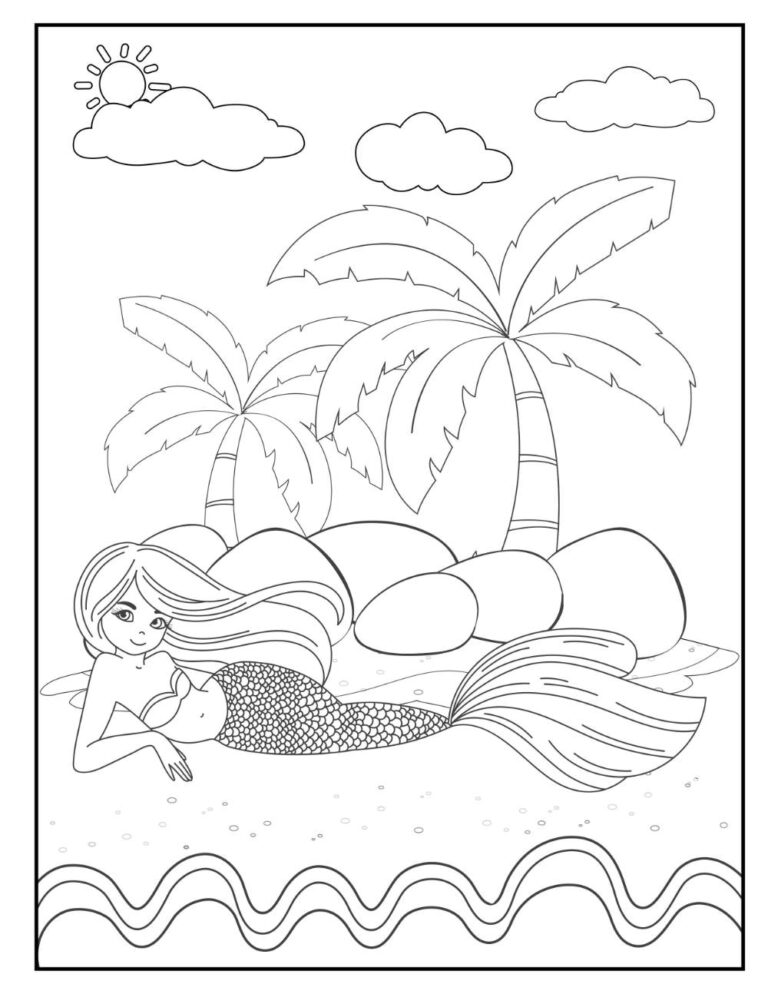 39+ Free Mermaid Coloring Pages (Printable PDF)