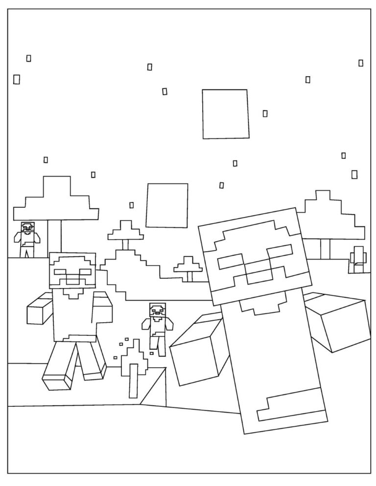 Free Minecraft Coloring Pages for Download (Printable PDF)