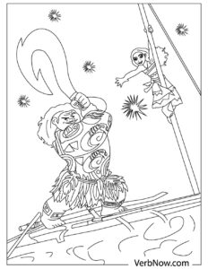 Free MOANA Coloring Pages for Download (Printable PDF)