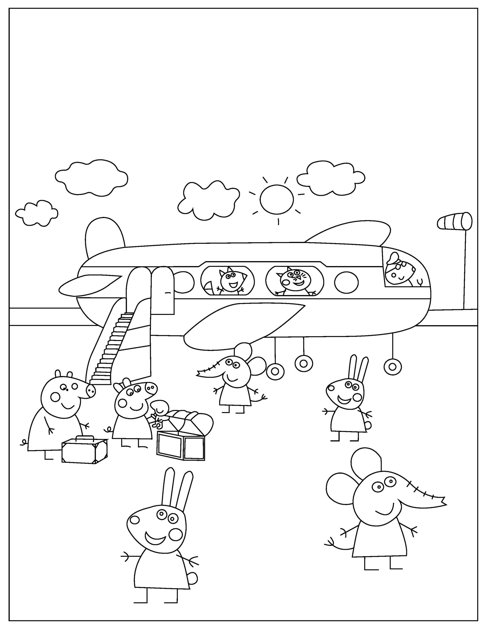 Free PEPPA PIG Coloring Pages for Download (Printable PDF)