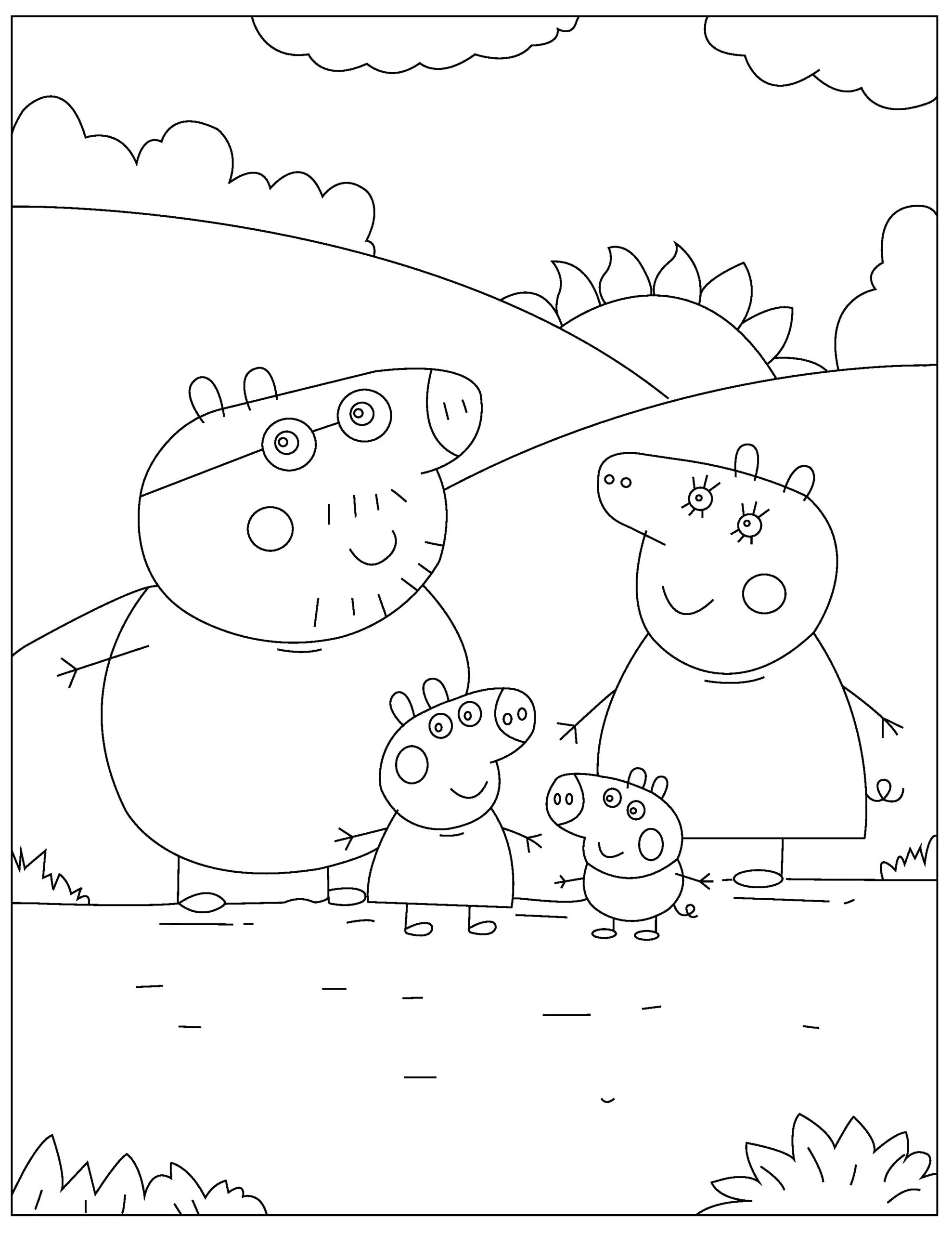 Happy Birthday Peppa Pig Coloring Pages 2025 Happy Birthday Peppa Pig Coloring Pages 2025