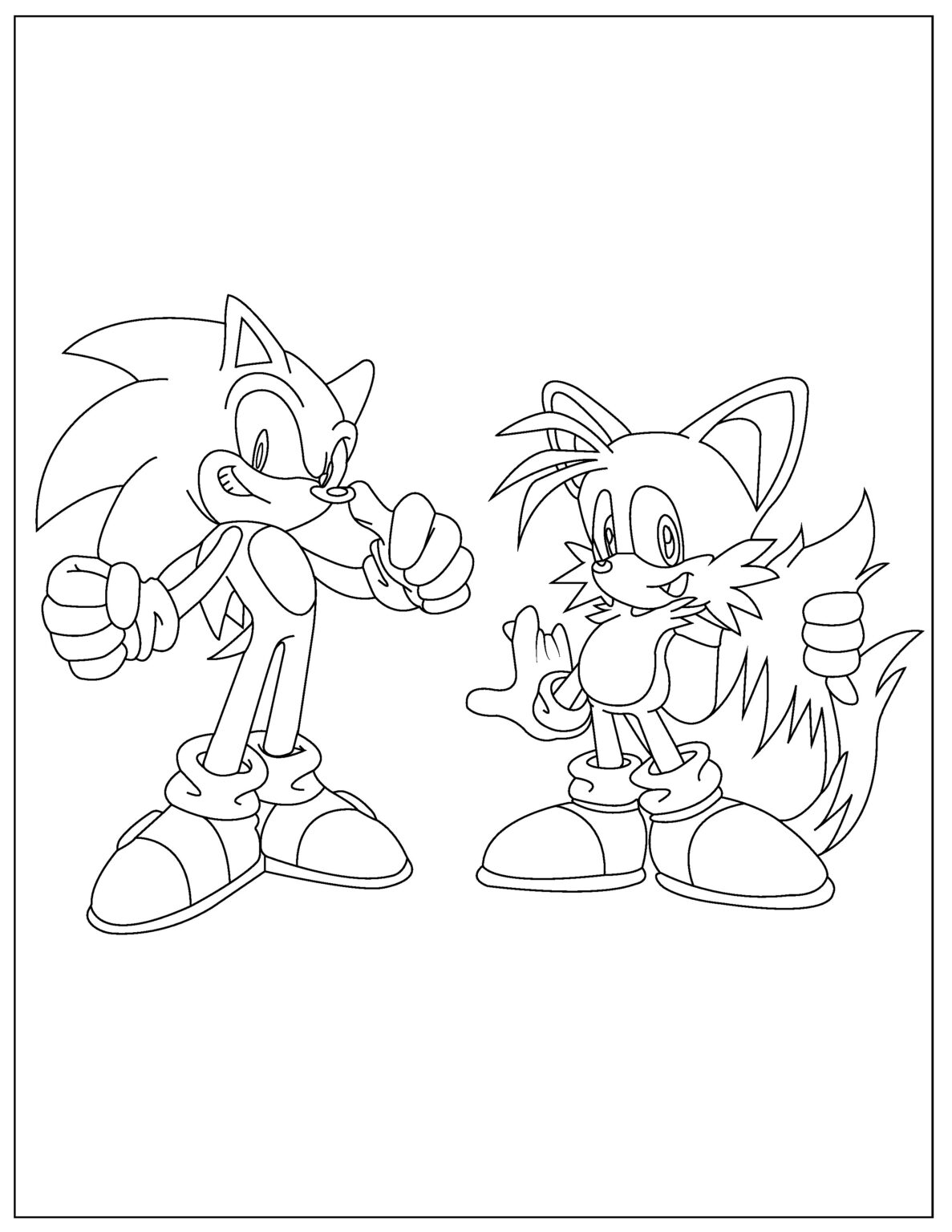 Free SONIC Coloring Pages Your Kids Will Love Download PDFs VerbNow