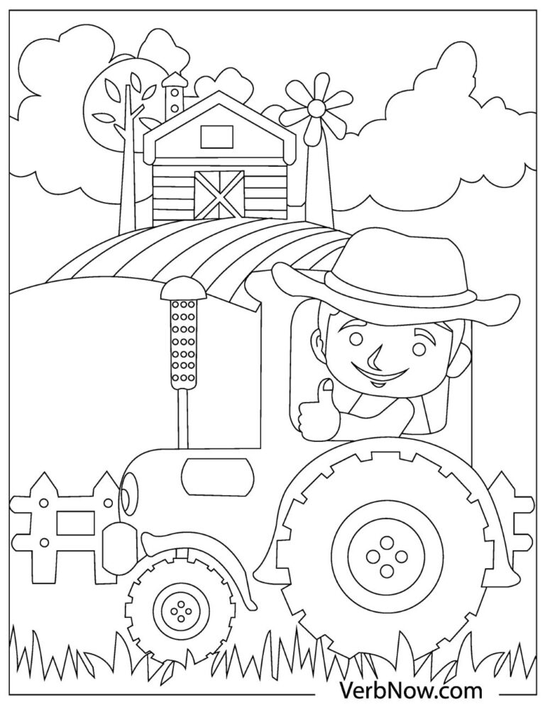 Free TRACTOR Coloring Pages for Download (Printable PDF)