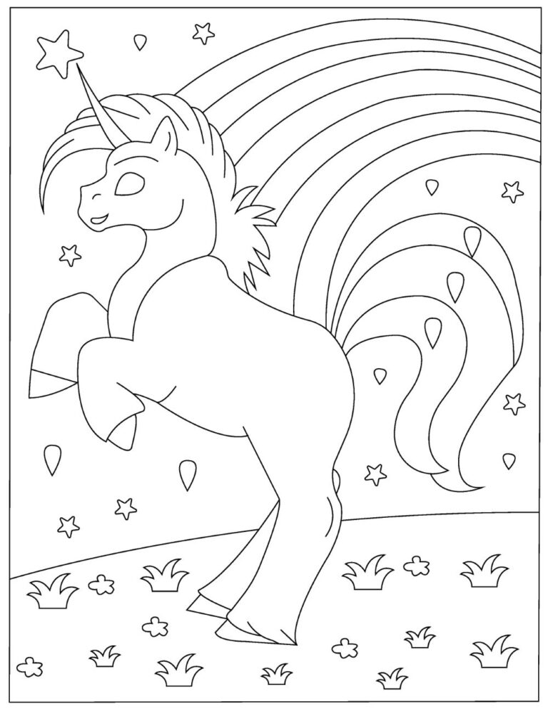 54 Unicorn Coloring Pages (Free Download Printable PDF)