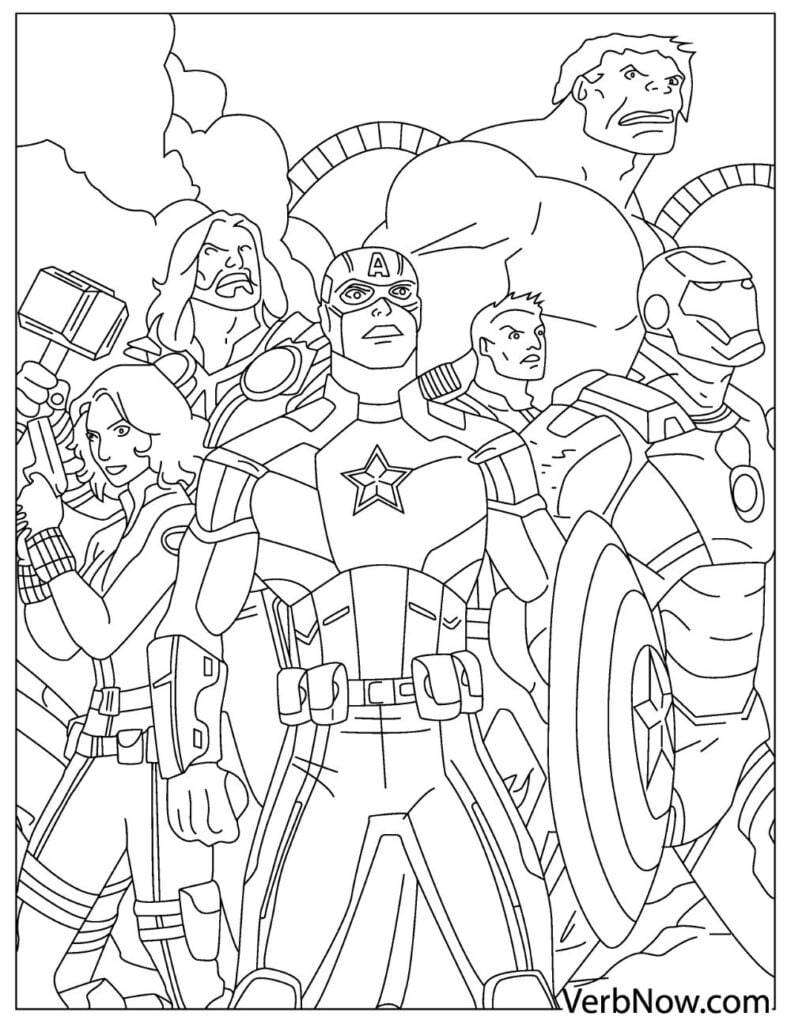 Free Printable Avengers Coloring Pages