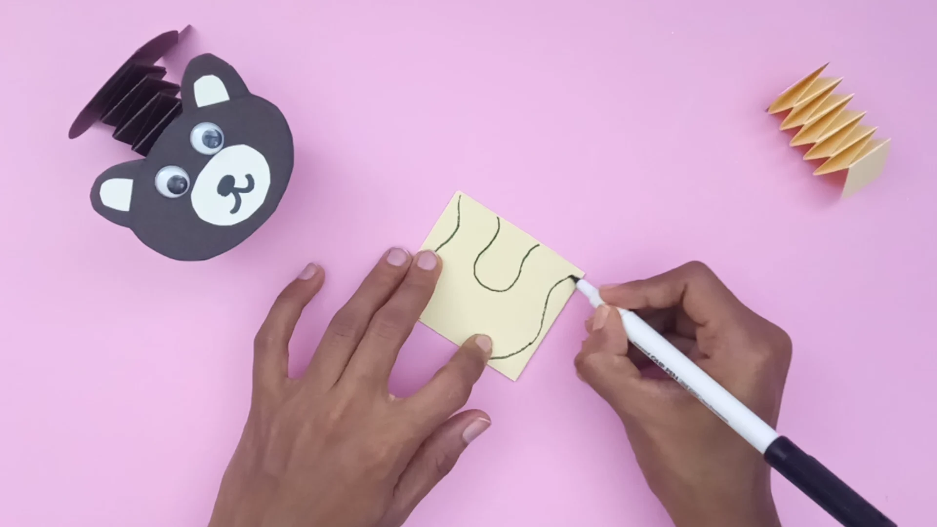 Wobbly Head Bear Craft: A Fun Paper Craft for Kids Bear-Craft-Step-4