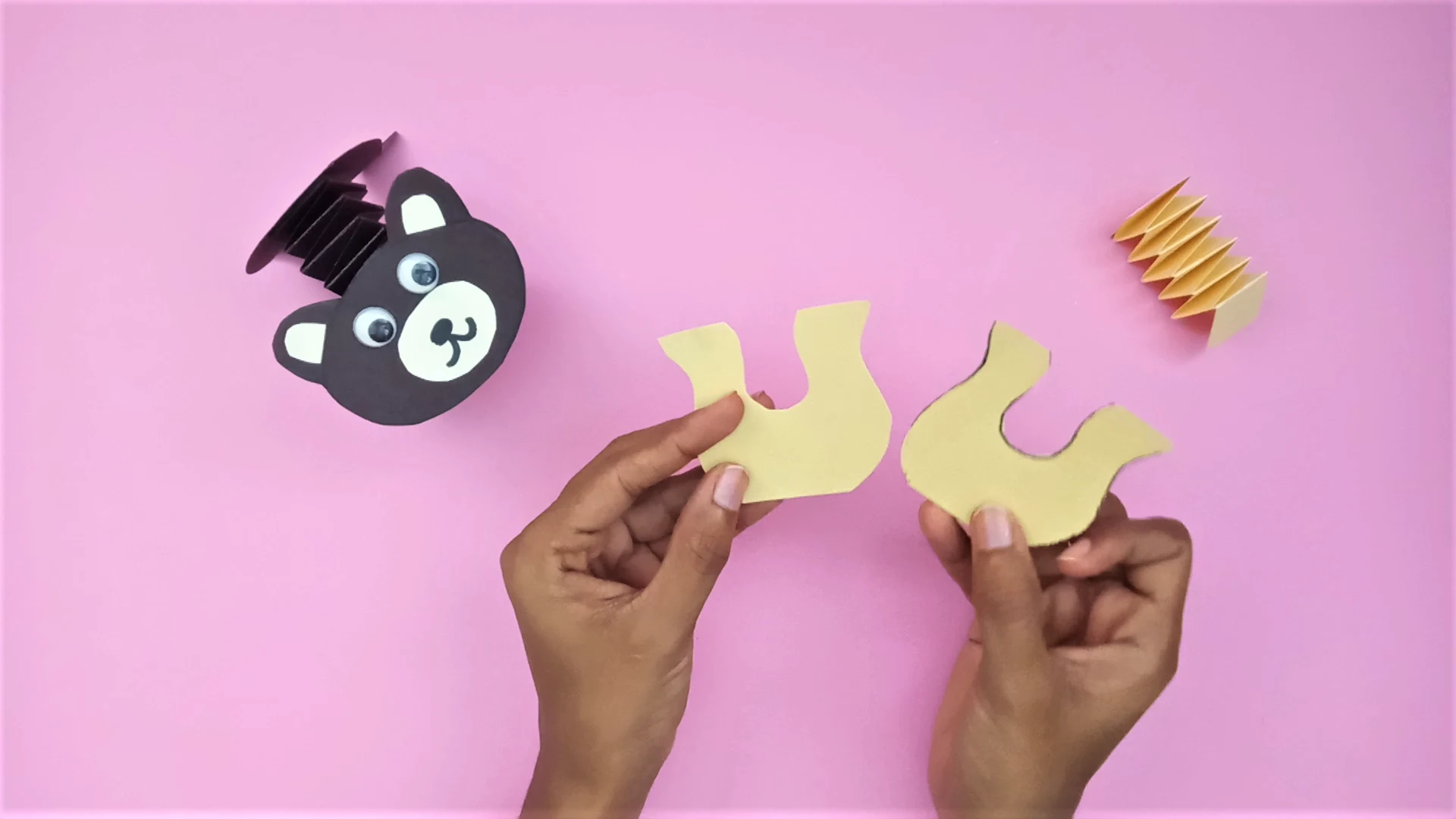 Wobbly Head Bear Craft: A Fun Paper Craft for Kids Bear-Craft-Step-6