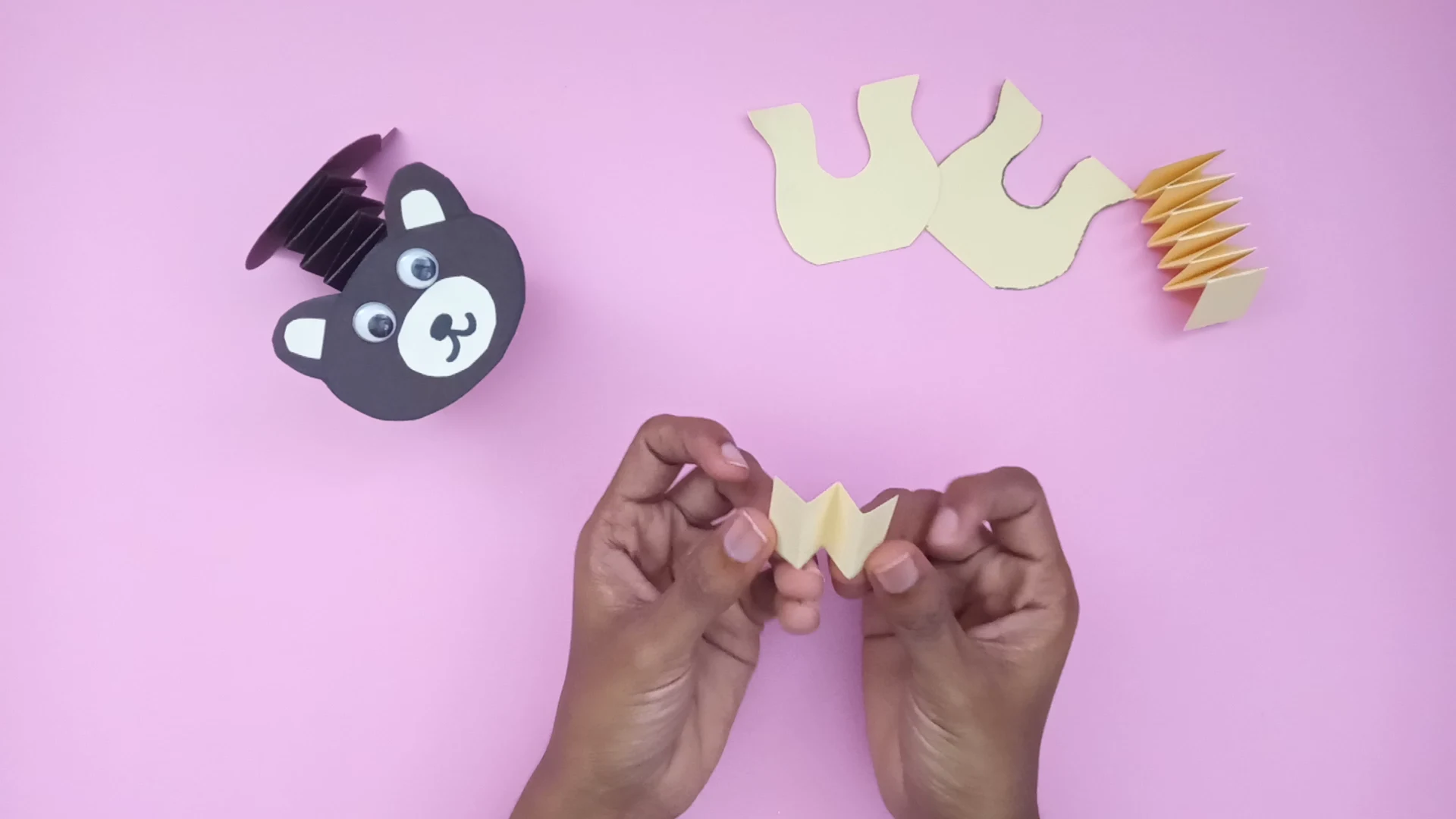 Wobbly Head Bear Craft: A Fun Paper Craft for Kids Bear-Craft-Step-8
