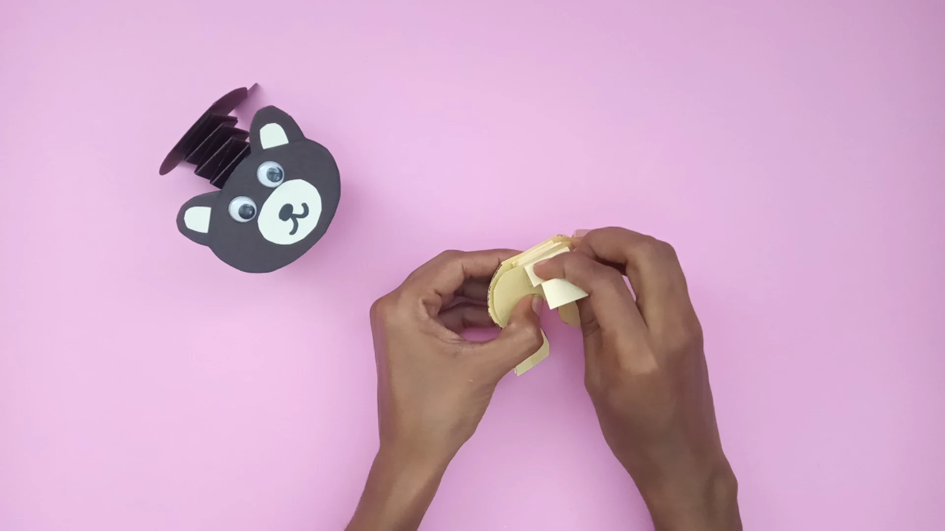 Wobbly Head Bear Craft: A Fun Paper Craft for Kids Bear-Craft-Step-9