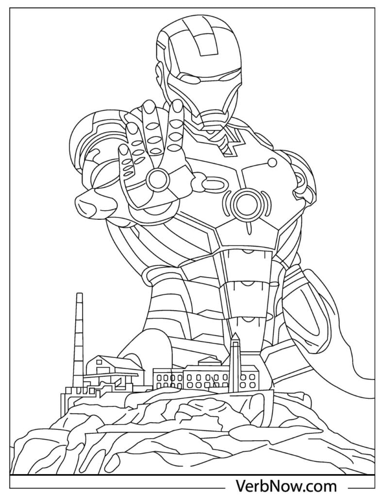 Free IRON MAN Coloring Pages For Download Printable PDF VerbNow