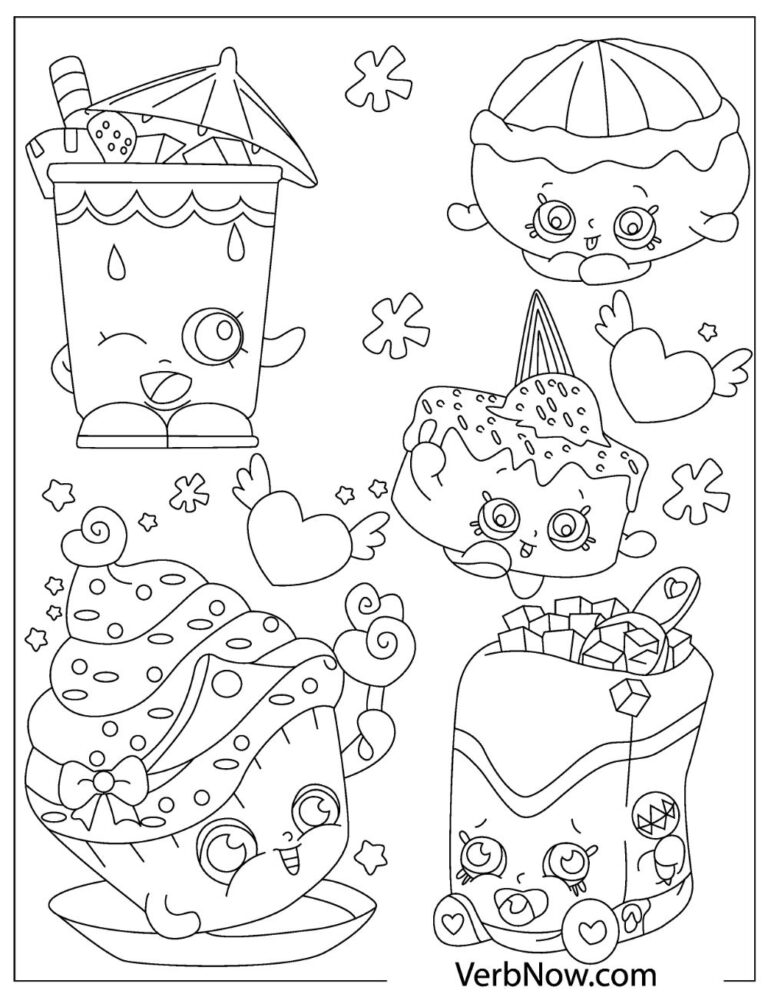 Free SHOPKINS Coloring Pages for Download (PDF)