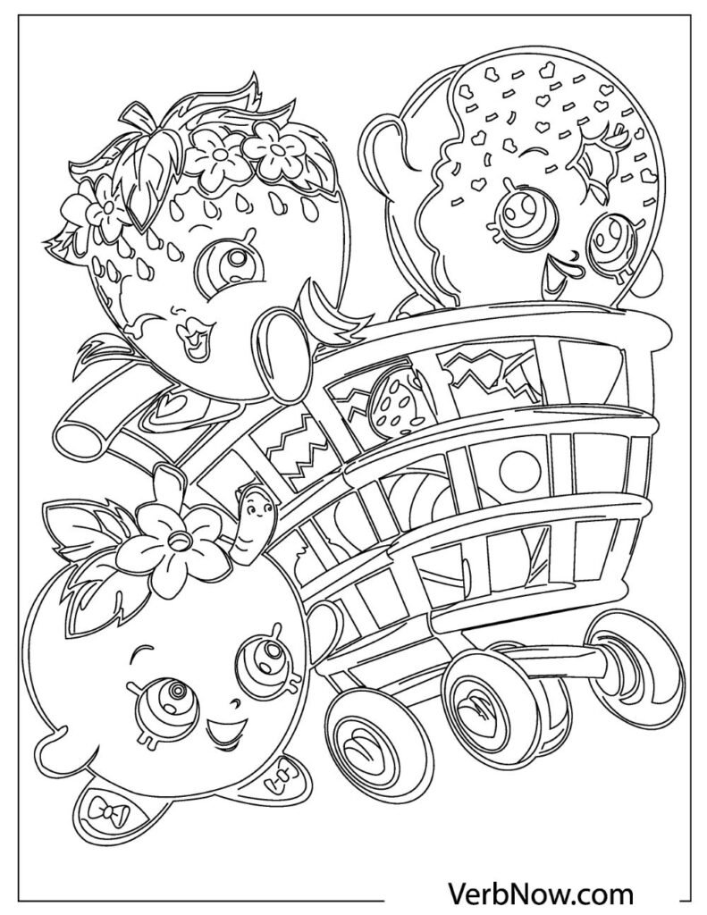 Shopkins Coloring Pages For Kids