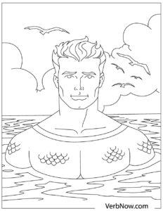Free AQUAMAN Coloring Pages for Download (Printable PDF)