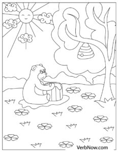 Free BEAR Coloring Pages for Download (Printable PDF)