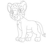 How To Draw A Cheetah in 14 Easy Steps (For Kids) Cheetah Step 13