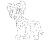 How To Draw A Cheetah in 14 Easy Steps (For Kids) Cheetah Step 14