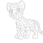 How To Draw A Cheetah in 14 Easy Steps (For Kids) Cheetah Step 15