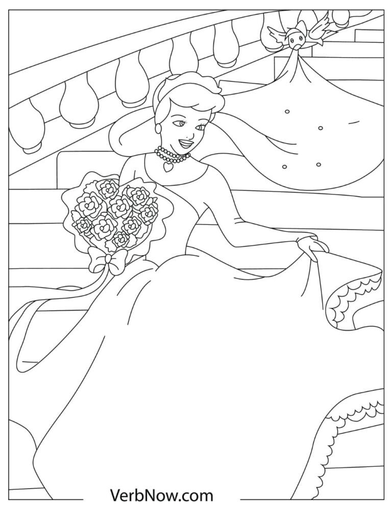 Free CINDERELLA Coloring Pages for Download (Printable PDF)