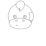 How To Draw A Cow In 8 Easy Steps (Instructions For Kids) Cow Drawing Step3