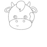 How To Draw A Cow In 8 Easy Steps (Instructions For Kids) Cow Drawing Step4