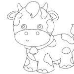 How To Draw A Cow In 8 Easy Steps (Instructions For Kids) Cow Drawing Step8