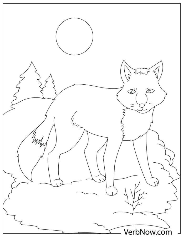 Free FOX Coloring Pages for Download (Printable PDF)