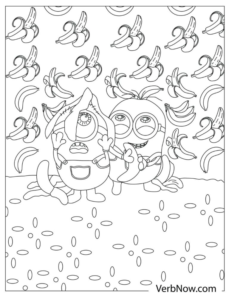 Free MINIONS Coloring Pages for Download (Printable PDF) VerbNow