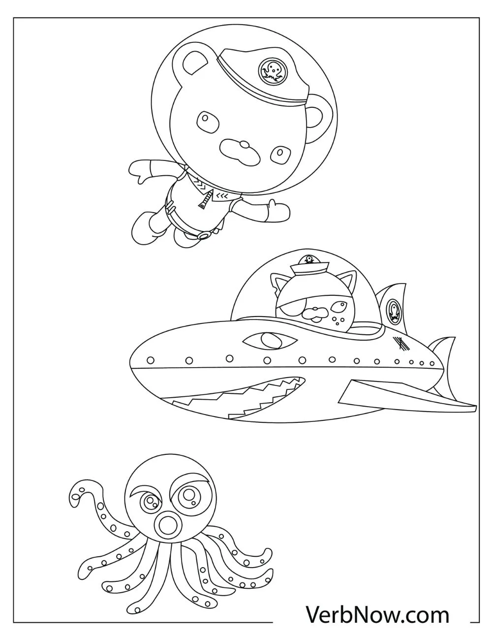 Captain Barnacles, Kwazii inside the Gup-Q