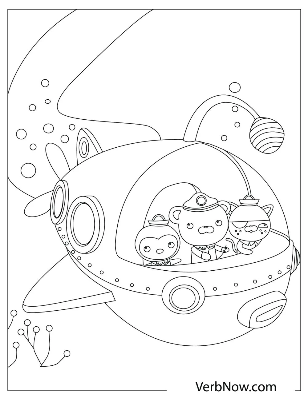 Captain Barnacles, Peso, and Kwazii in the Gup-Q