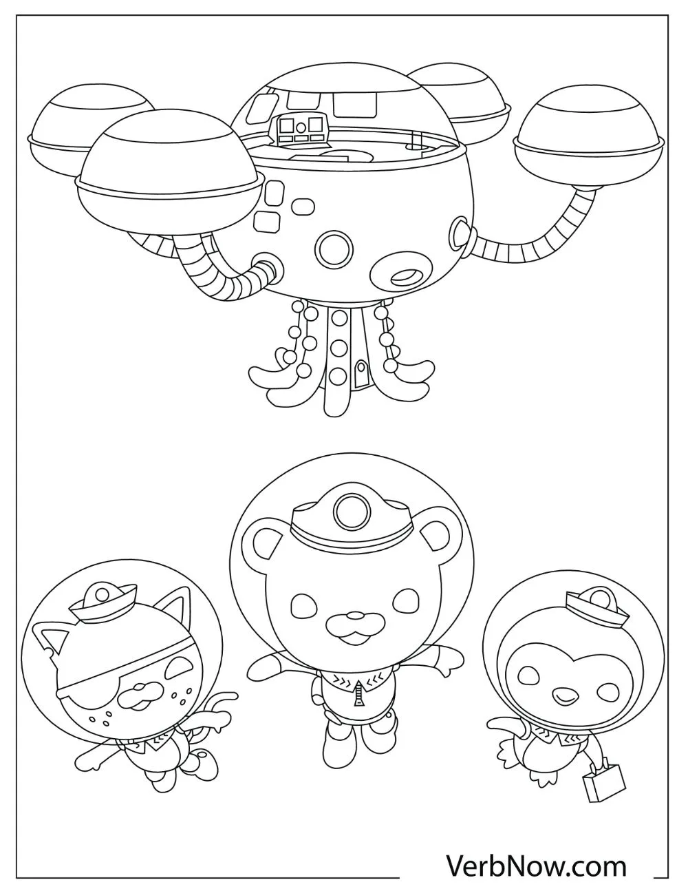 Kwazii, Captain Barnacles, and Peso doing rescue mission