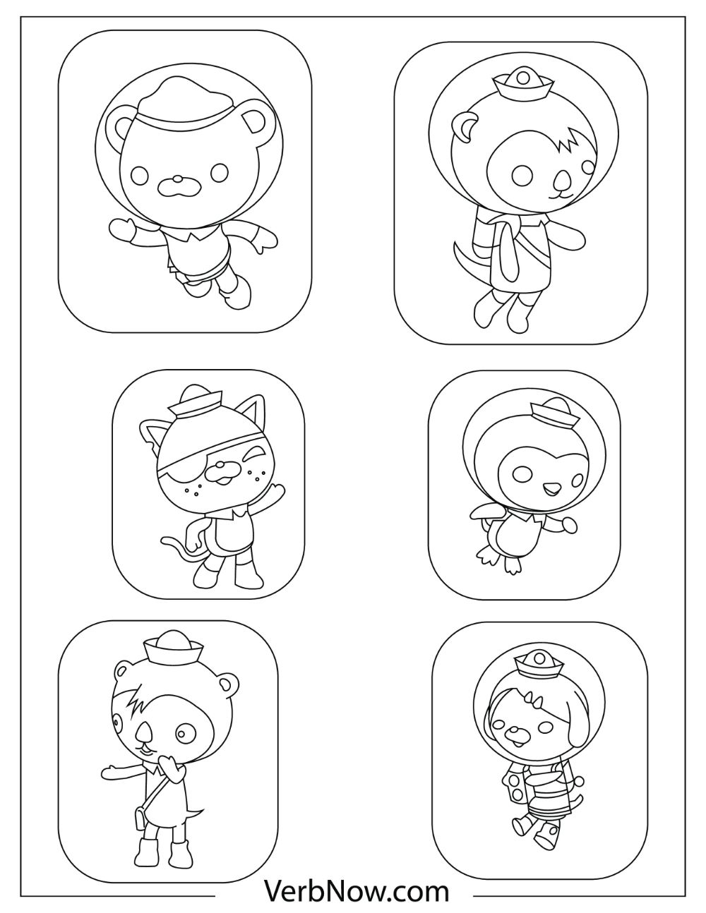 Captain Barnacles, Shellington, Kwazii, Peso Penguin, and Dashi