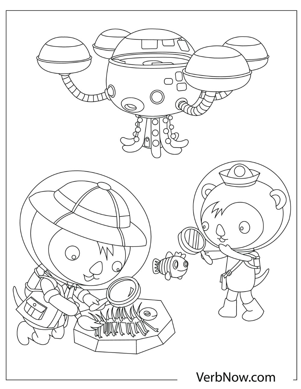 Octonauts searching for fishes and fossils