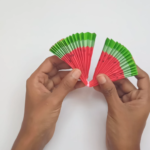 How to Craft a Watermelon Paper Fan with Easy Instructions 13