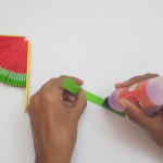 How to Craft a Watermelon Paper Fan with Easy Instructions 16