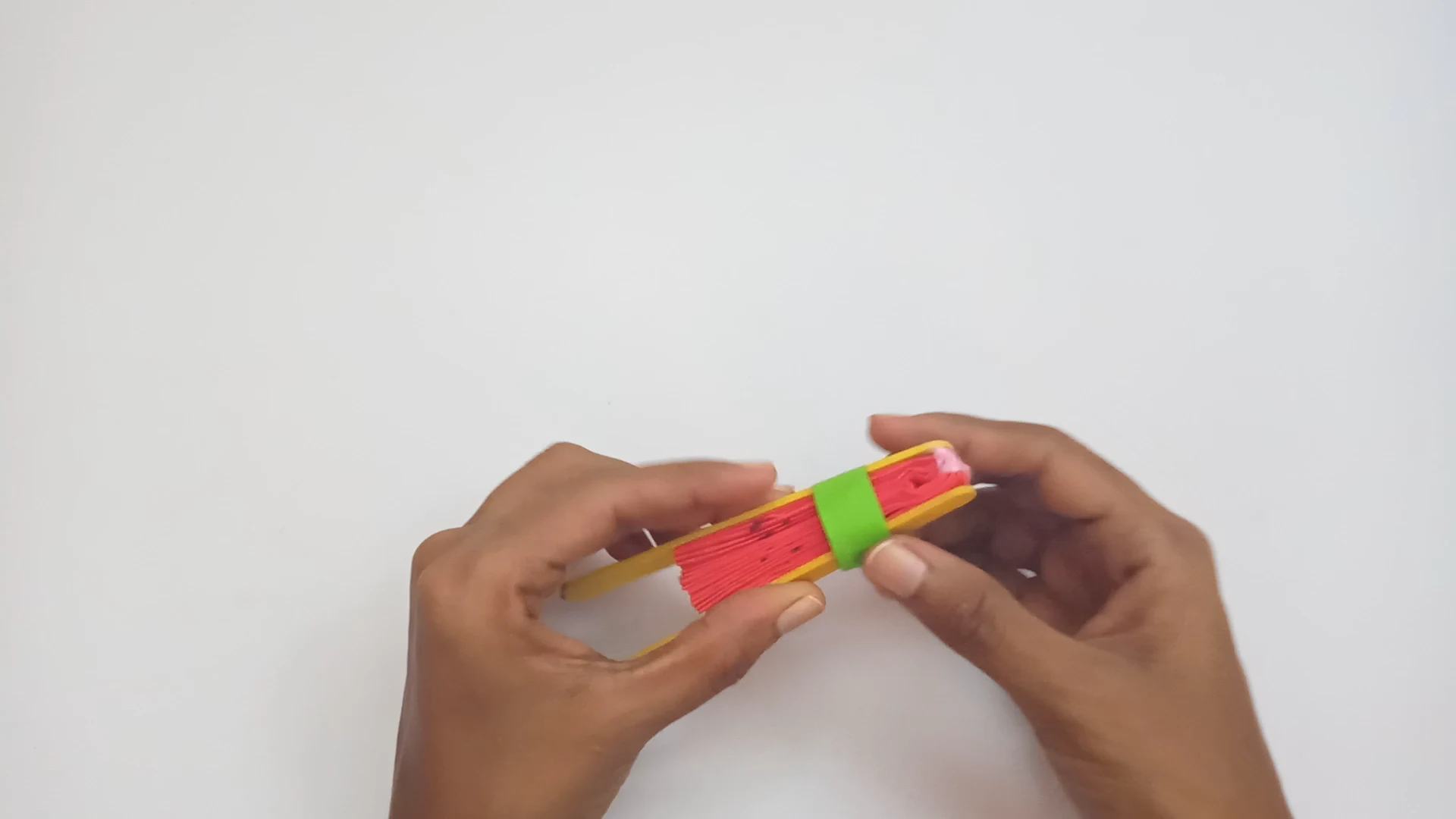 How to Craft a Watermelon Paper Fan with Easy Instructions 18