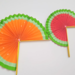 How to Craft a Watermelon Paper Fan with Easy Instructions 19