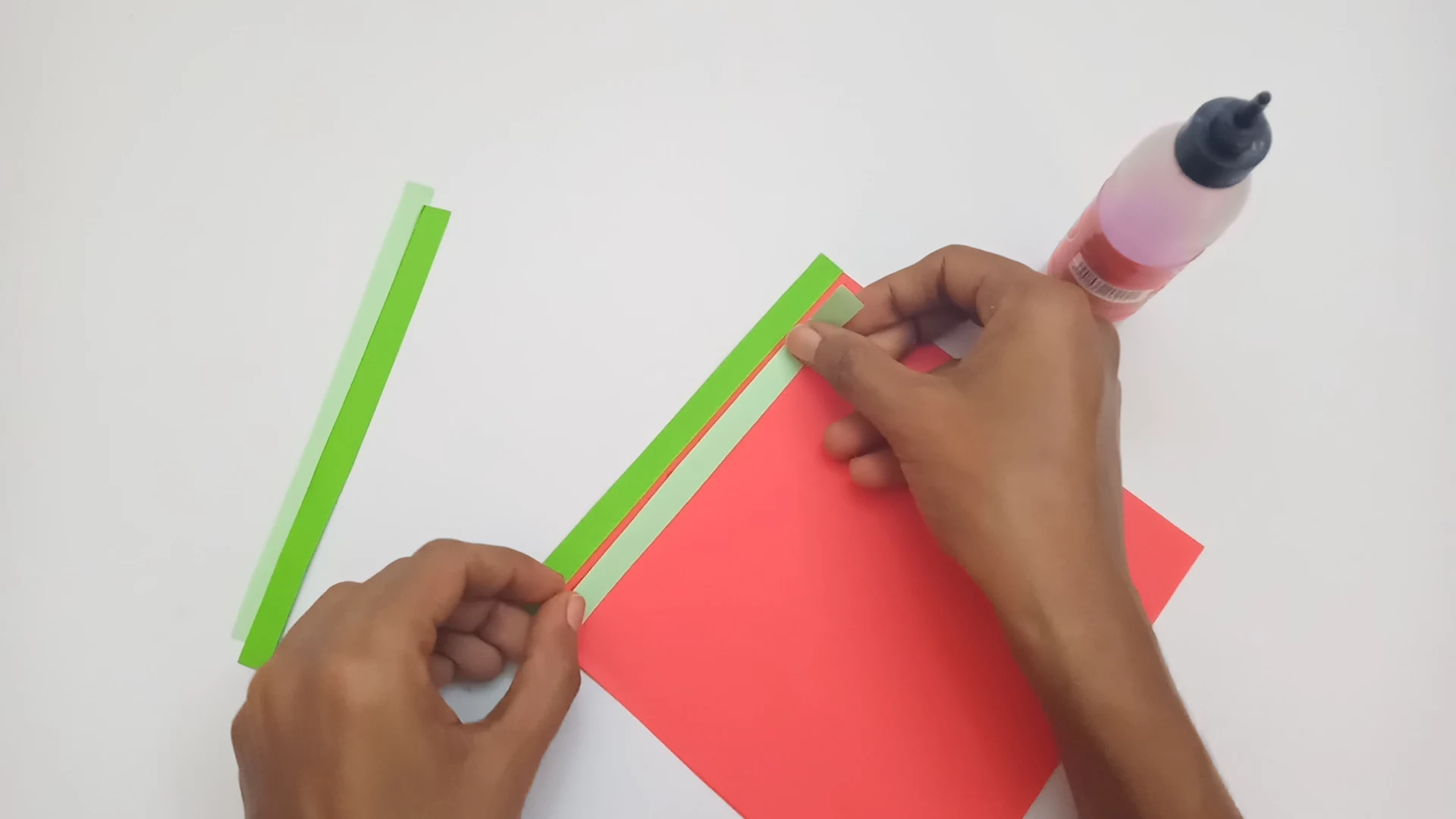 How to Craft a Watermelon Paper Fan with Easy Instructions 2