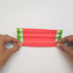 How to Craft a Watermelon Paper Fan with Easy Instructions 5