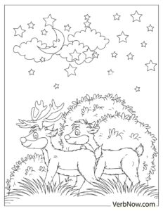 Free DEER Coloring Pages for Download (Printable PDF)