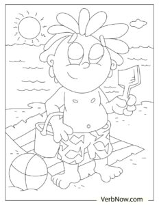 Free BEACH Coloring Pages for Download (Printable PDF) - VerbNow